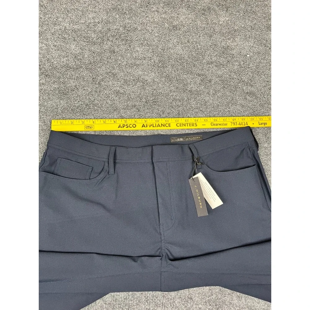 NWT BJM‎ J.Hilburn BMartinelli Mens Blue Straight Leg Pant Size 40